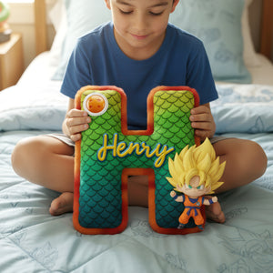 Strong Warrior Pillow – Personalized Initial Letter Gift 02huqn101225-Homacus