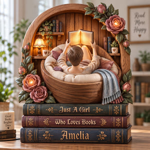 Book Lover Light Box - Personalized Gifts For Bookworm Acrylic Light Box 01PALU110926