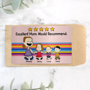 Personalized Gifts For Mom Aluminum Wallet Card 02xqtn100125hh Excellent Mom Would Recommend-Homacus