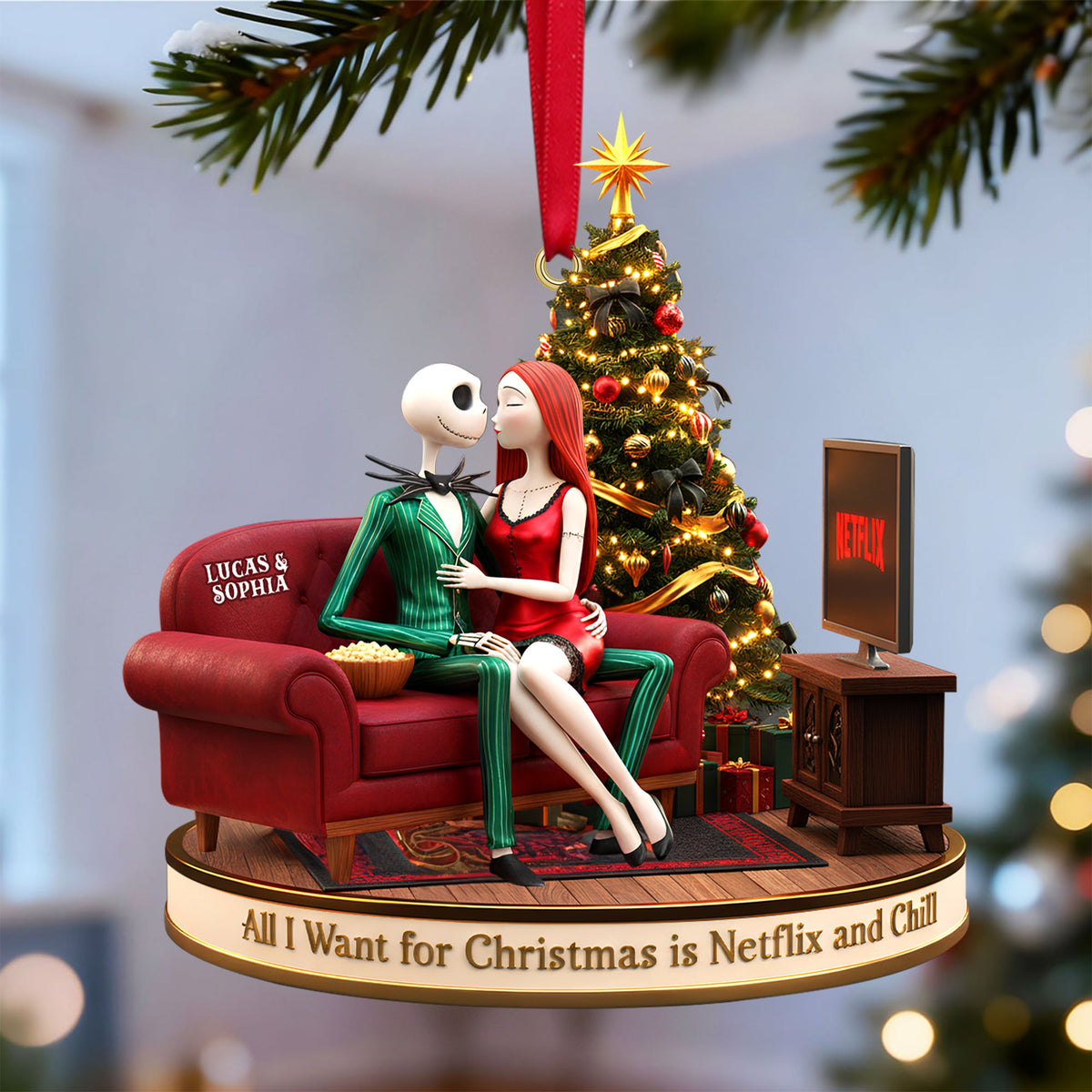 Personalized Gifts For Couple Christmas Ornament 04pgtn231025-Homacus