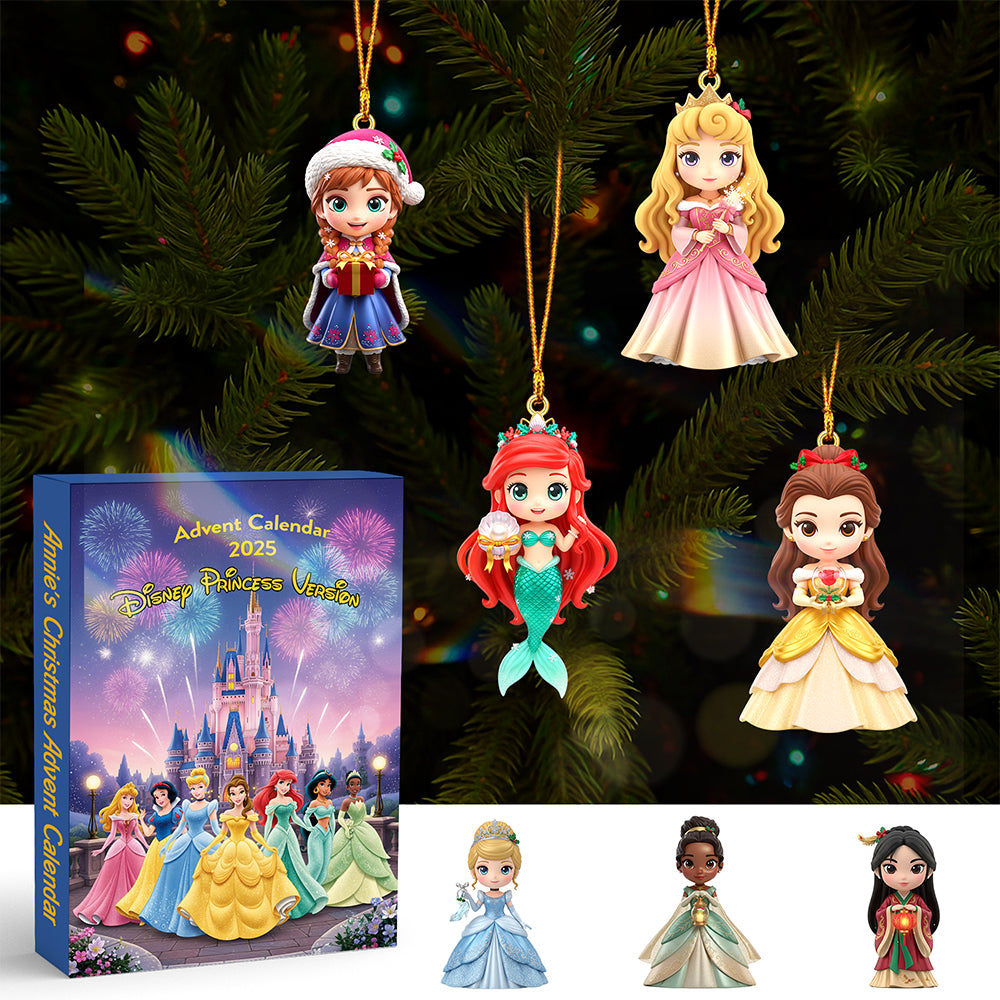Cartoon Princess Personalized Gifts For Kids Christmas Advent Calendar Blind Box 04pgmg151025-Homacus