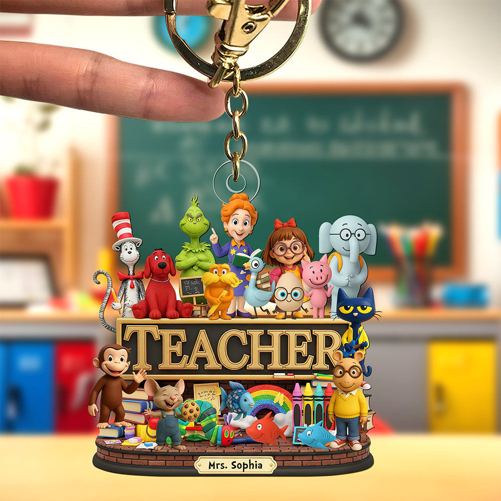 Children's Book Keychain - Personalized Gifts For Teacher 03naqn110625-Homacus