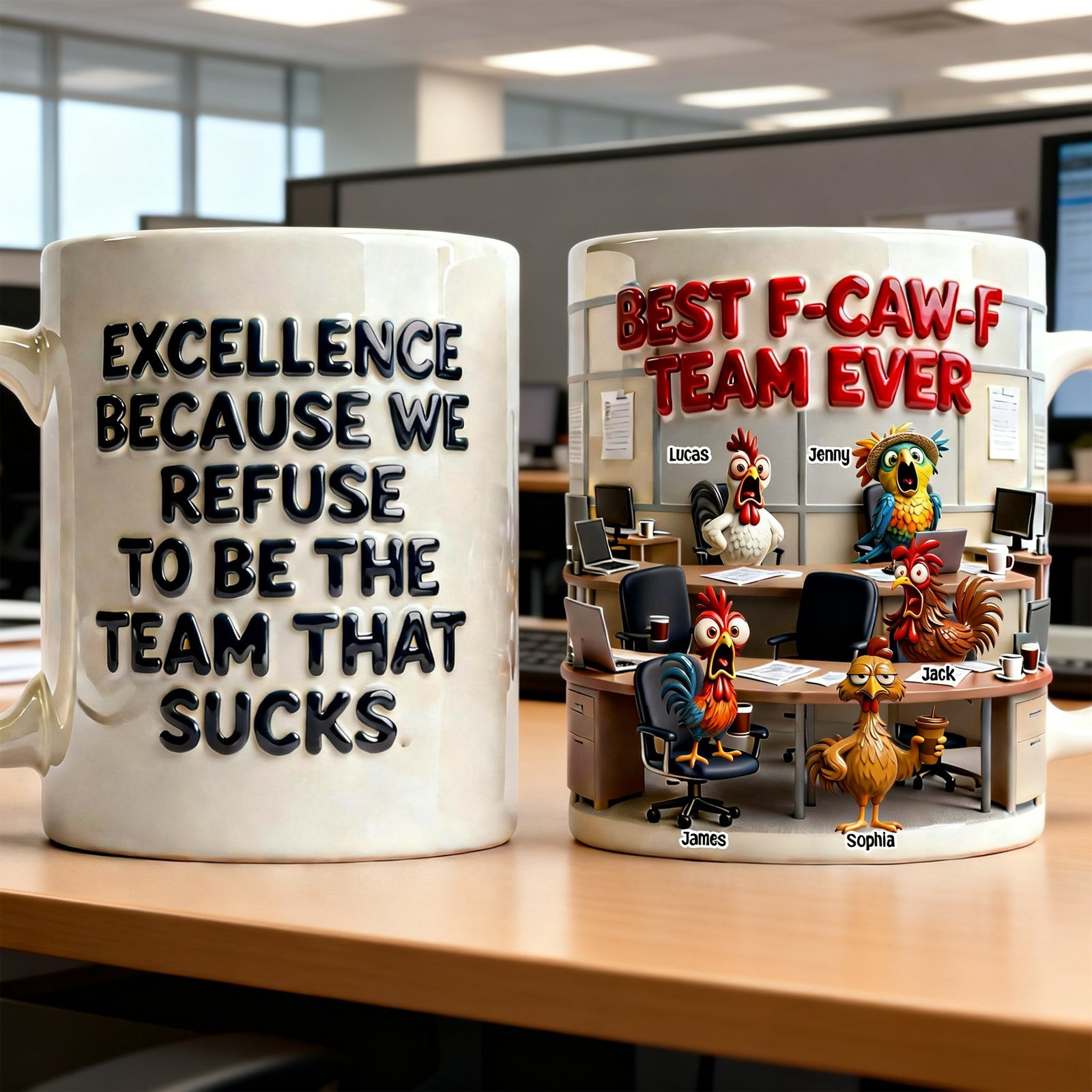 Office Worker Coffee Mug - Personalized Gifts For Coworkers 04natn291225-Homacus