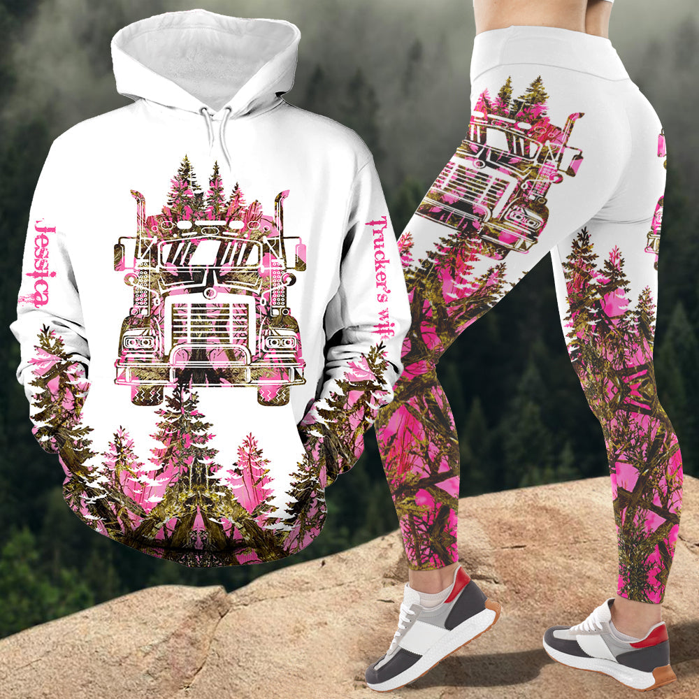 Personalized Gifts For Trucker's Wife Set Hoodie & Leggings 02acdt081124-Homacus