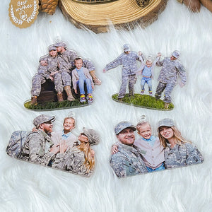 Custom Photo Gifts For Veteran Family Ornament 100acvp140924-Homacus