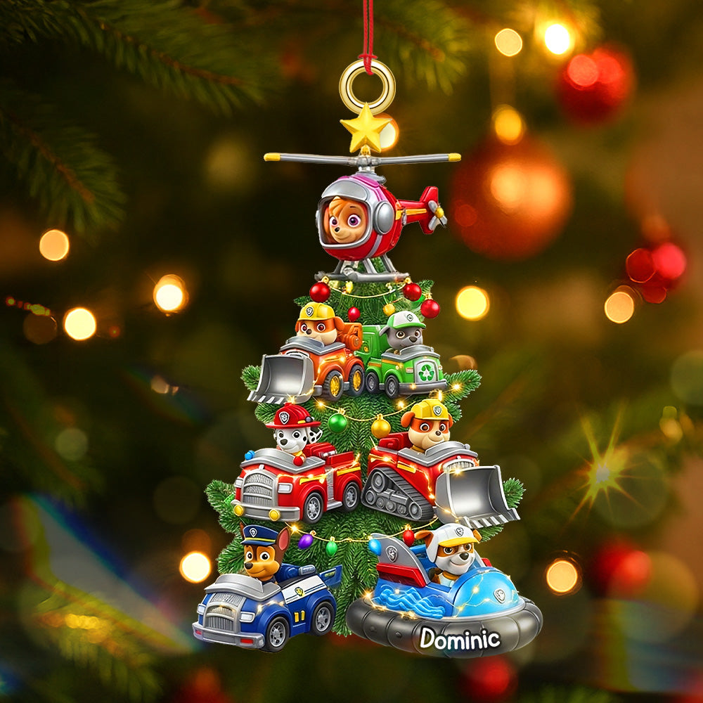 Personalized Gifts For Christmas, Cute Animals Christmas Acrylic Ornament 04kimg080925-Homacus