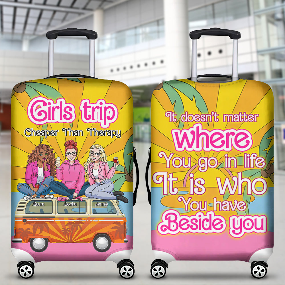 Personalized Gifts For Friends Luggage Cover Girls Trip 01XQLU241224HH-Homacus