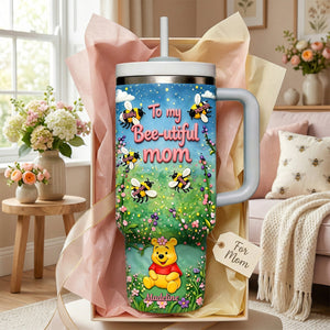 Bee-utiful Mom 40oz Tumbler - Personalized Gifts For Mother 02tymg040326-Homacus