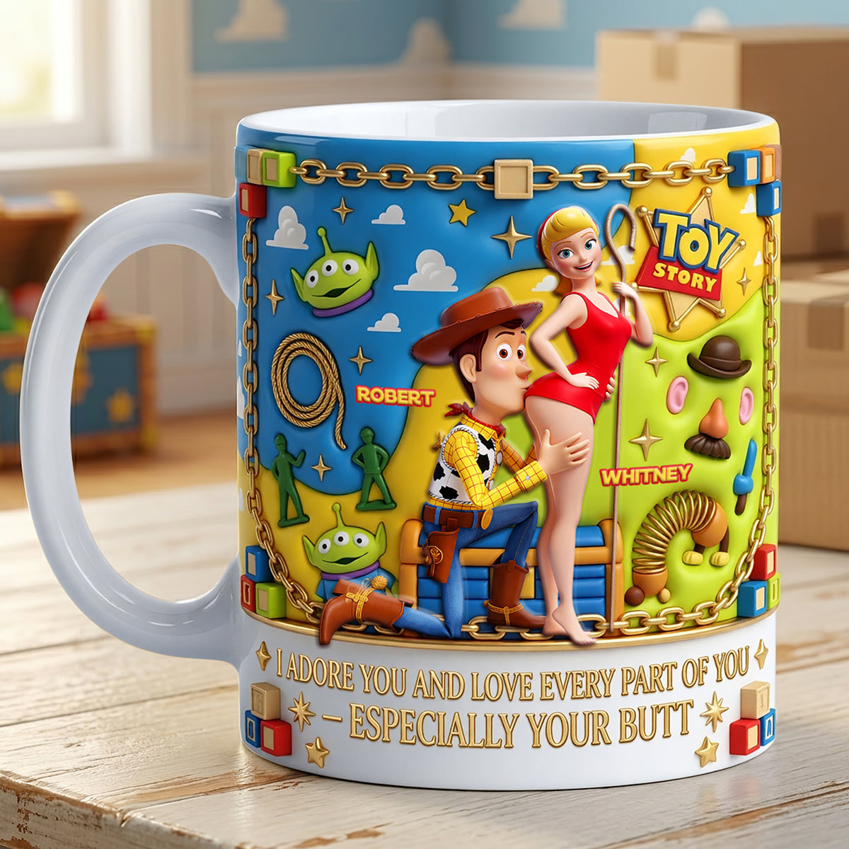 Cheeky Love Coffee Mug - Personalized Gifts For Partners 04OHDT240626-Homacus