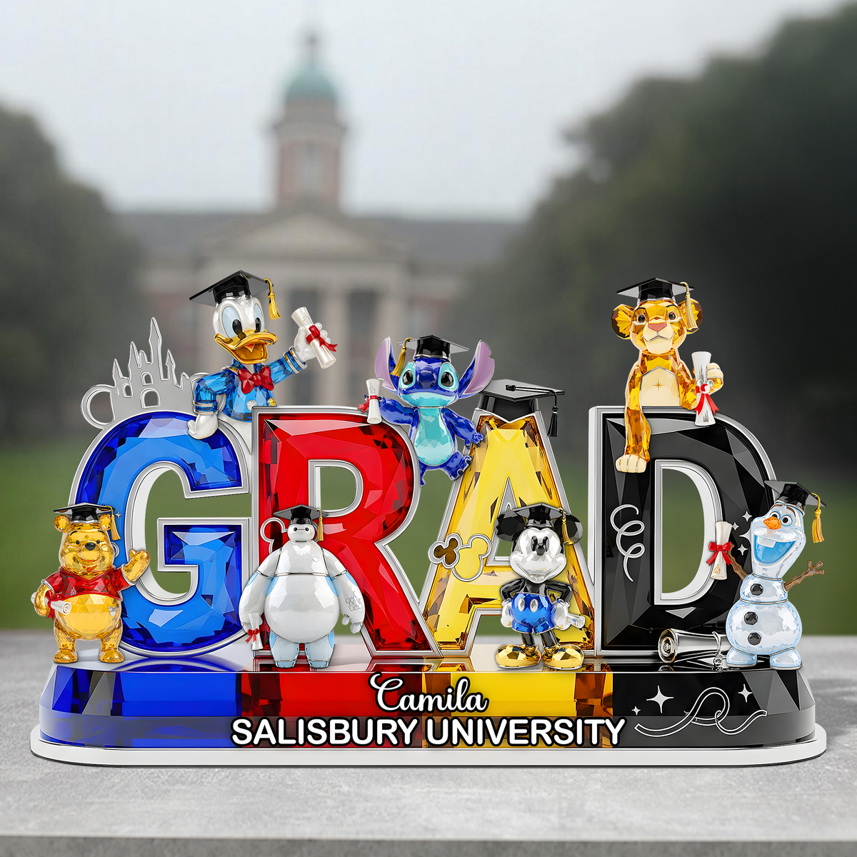 Cartoon Graduation Plaque - Personalized Gifts For Graduates 02ohpu260525-Homacus
