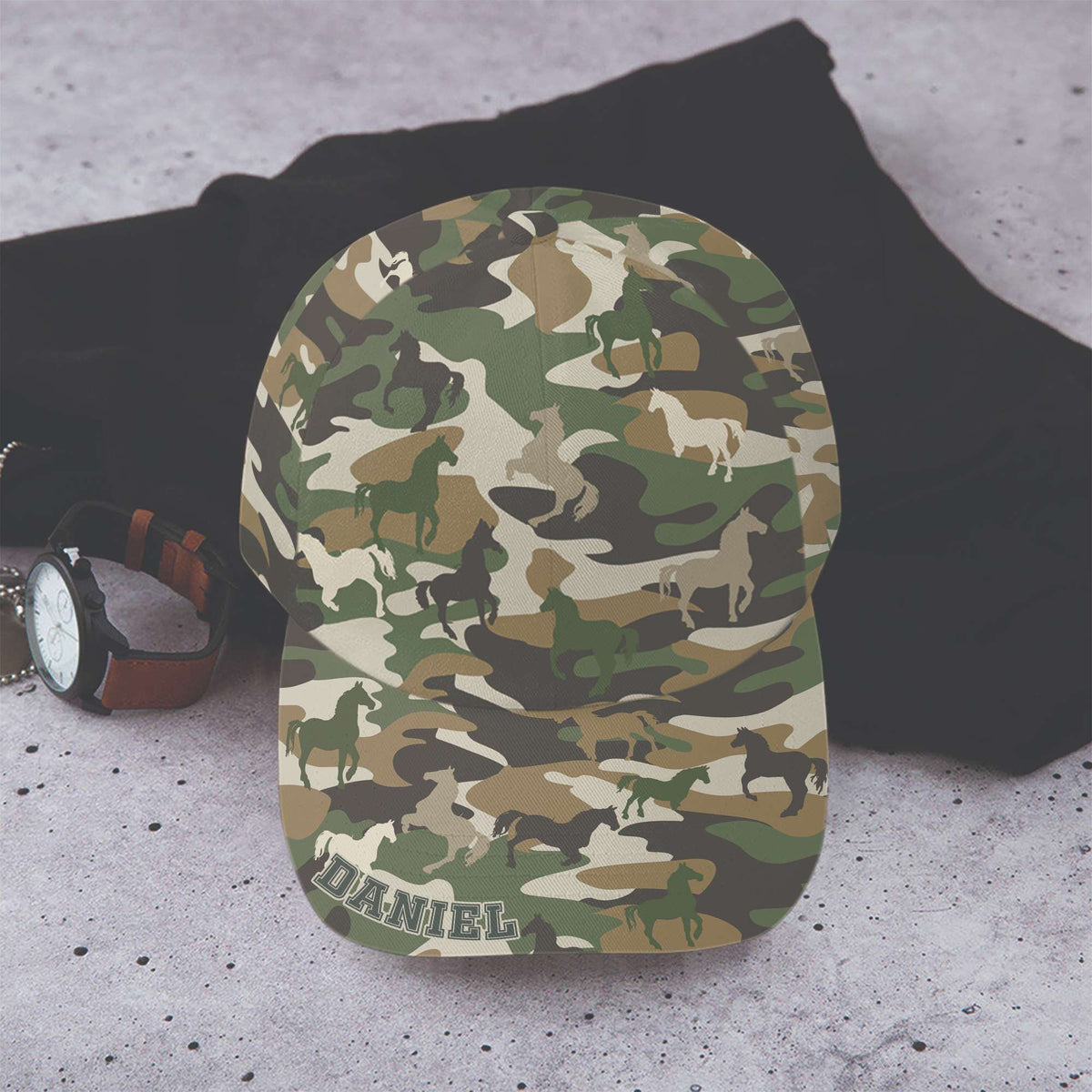 Personalized Gifts For Horse Lovers Classic Camo Cap 03TGLU180325-Homacus