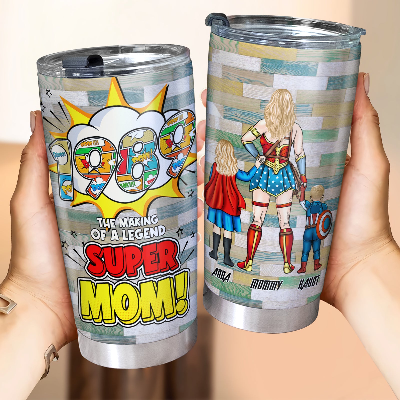 Personalized Gifts For Mom Tumbler Super Mom 03ohlu050325pa-Homacus