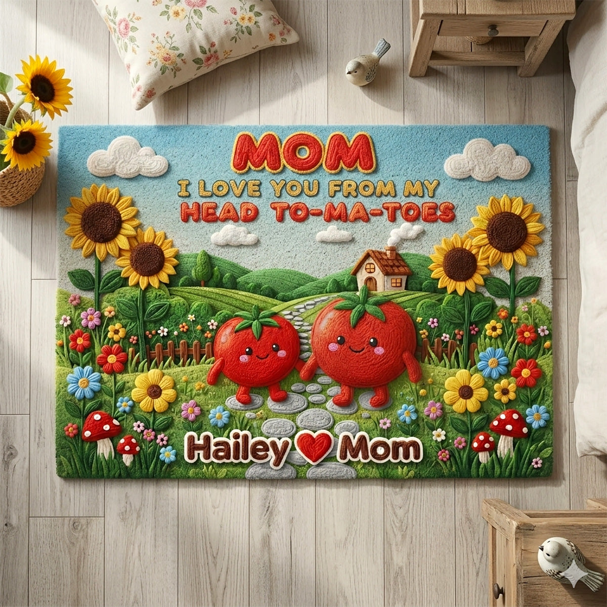 Adorable Tomato Doormat - Personalized Gifts For Mom 04tymg040326-Homacus