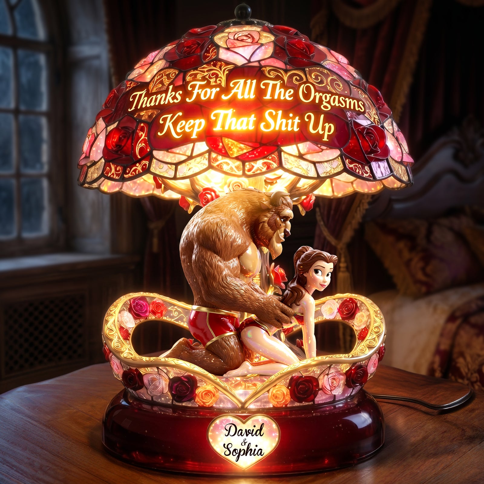 Naughty Fairy Tales Couple Acrylic Light Box - Personalized Gifts For Couple 05ohlu180626-Homacus