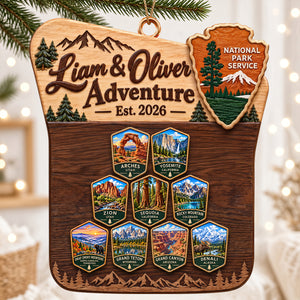 Couple National Park Travel Christmas Ornament - Personalized Gifts For Couple 02nadt250926-Homacus