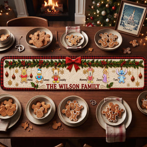 Christmas Family Quilted Table Runner - Personalized Gift For Family 04nalu190826-Homacus