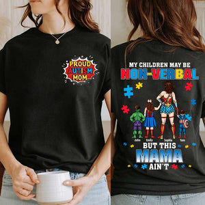 Super Autism Mom Shirt - Personalized Gifts 04TODT260225PA-Homacus