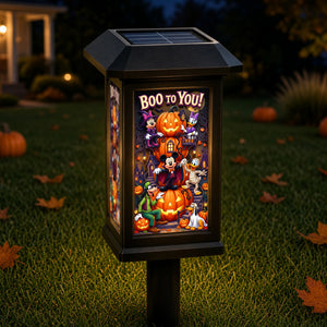 Boo To You Garden Lamp - Personalized Gifts For Halloween Solar Power Garden Lamp 04TYQN190826