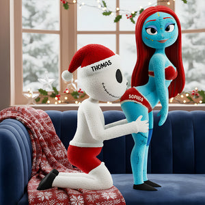 Naughty Skeleton Couple Custom Shaped Pillow - Personalized Gifts For Couples 02OHDT081125-Homacus