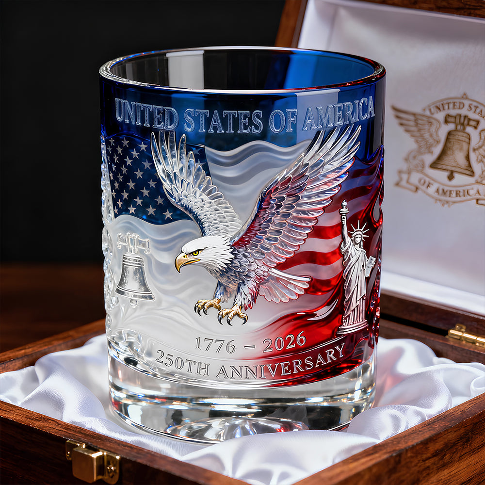 Proud Anniversary Round Glass, Personalized Gifts For Patriots 01qhdt300126-Homacus