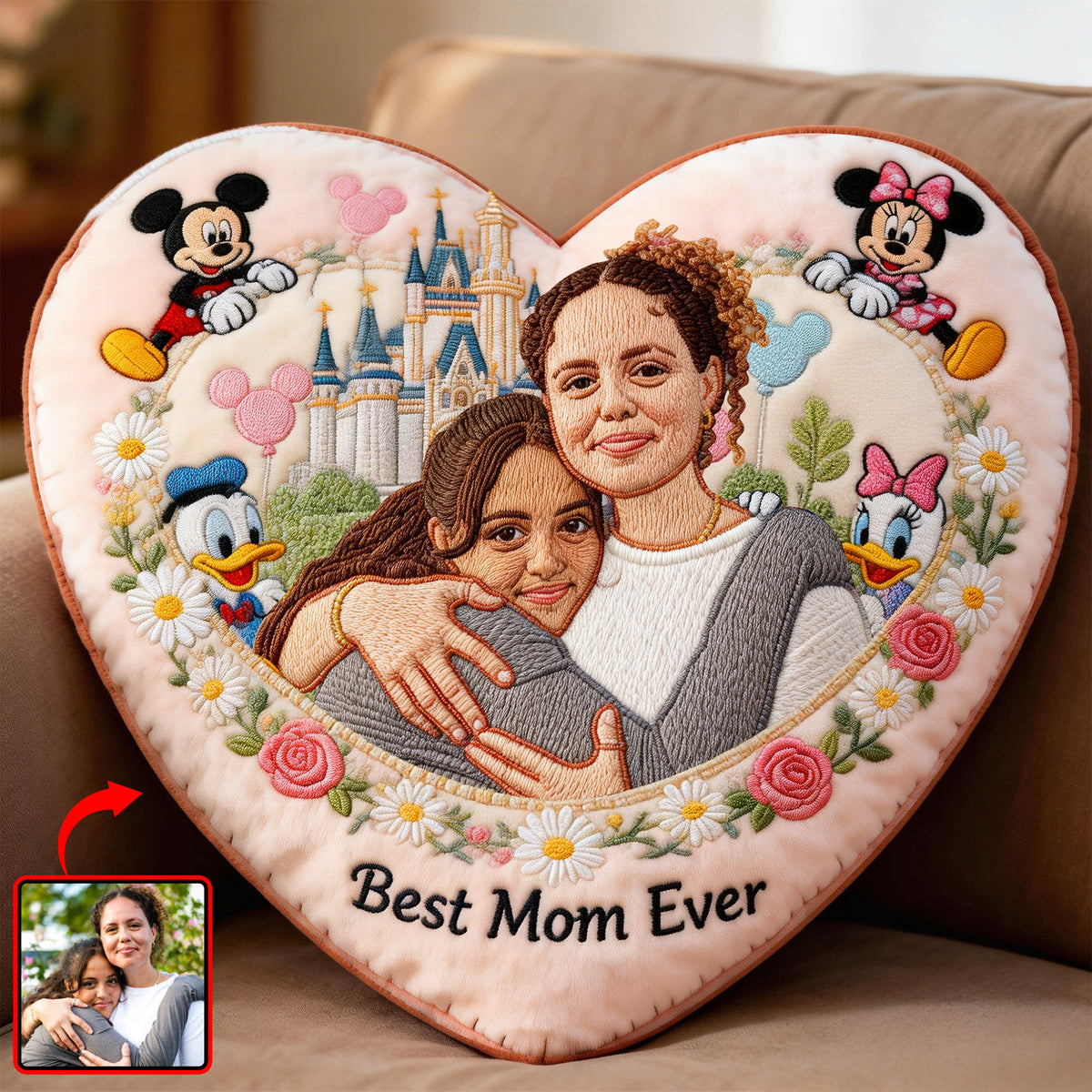 Custom Photo Beloved Mom Pillow, Personalized Gifts For Moms 05qhqn280326-Homacus