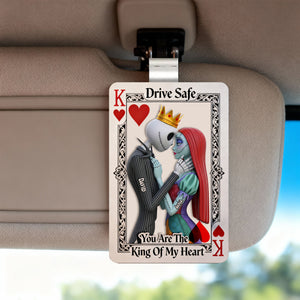 Gothic Skeleton Couple Car Visor Clip – Personalized Gifts For Couple 08nalu201225-Homacus