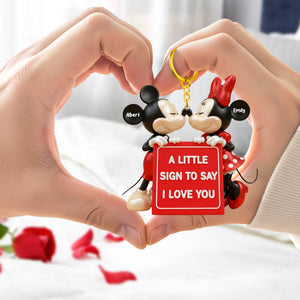 Romantic Keychain - Personalized Gifts For Couples 04HYQN241125-Homacus