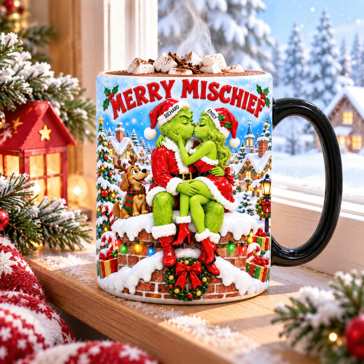 Merry Mischief Couples Magic Mug - Personalized Christmas Gifts For Couples 01tyqn170926-Homacus