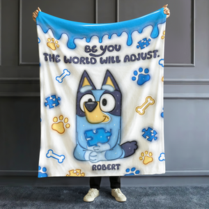 Personalized Gifts For Autism Blanket Inflated Effect 02ohpu200225-Homacus