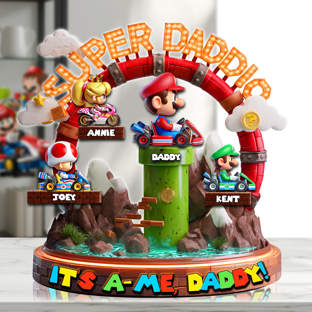 Retro Runner Dad Acrylic Plaque - Personalized Gifts For Dad 03TGLU190525-Homacus