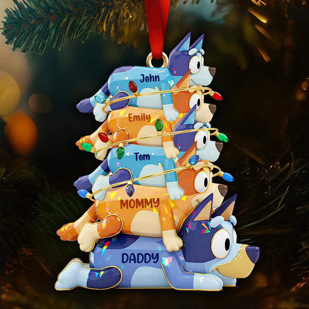 Stacked Family Fun Christmas Ornament Fun Personalized Gifts For Family 02OHDT011025-Homacus