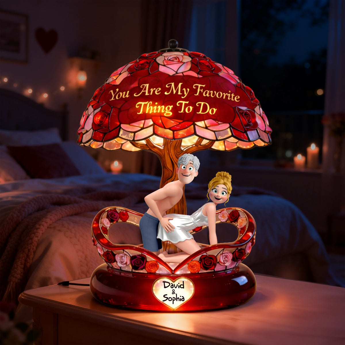 Sweet Together Acrylic Light Box - Personalized Gifts For Couple 05OHLU100226-Homacus