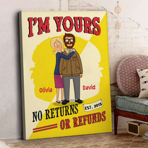 Personalized Gifts For Couple Canvas Print I'm Yours 01ACDT060225HG-Homacus