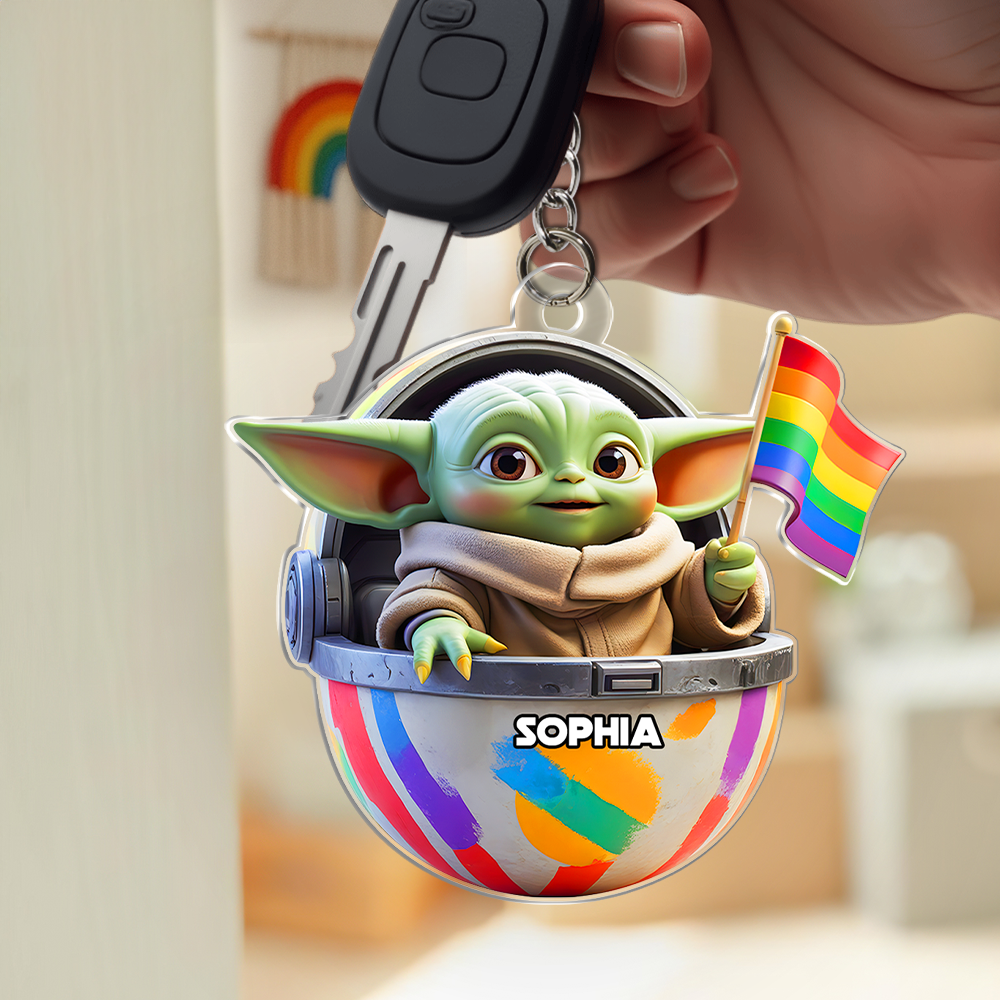 Galaxy Monster LGBT Keychain - Personalized Gifts For LGBT 04hupu280525-Homacus