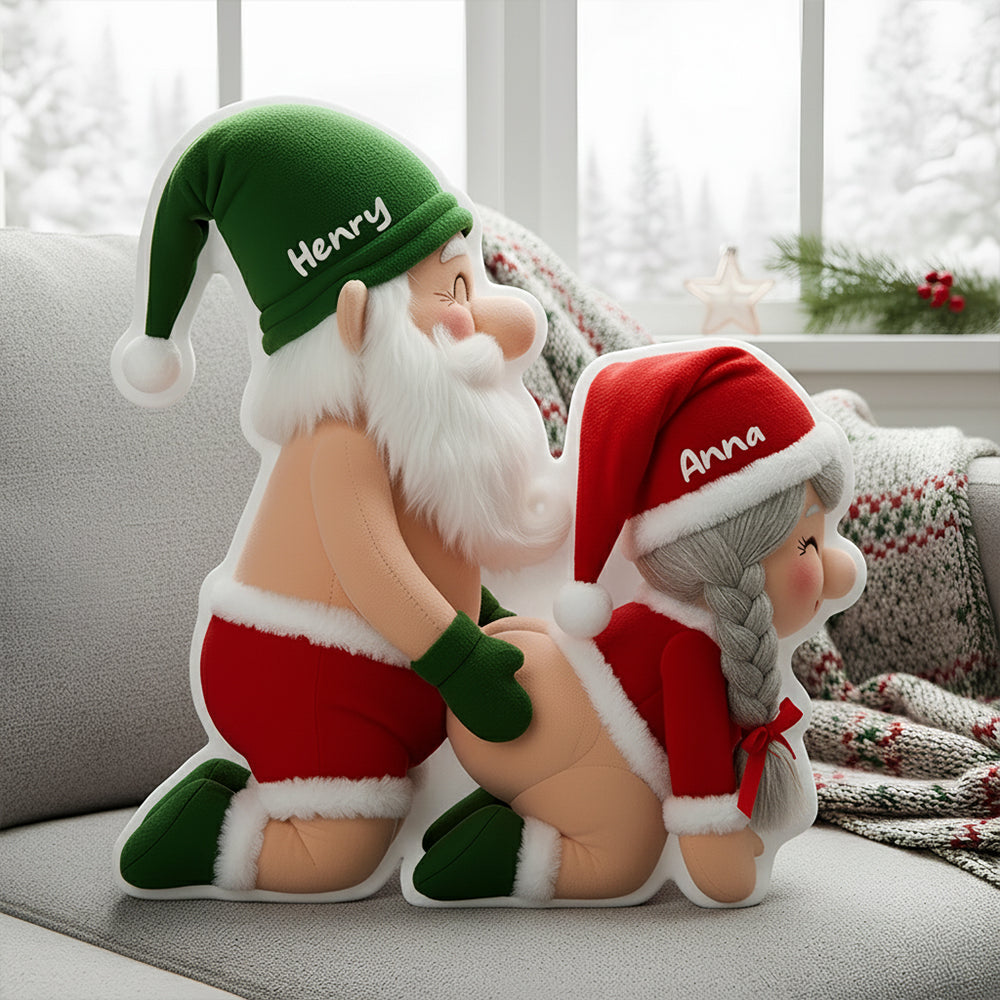 Gnome Old Couple Pillow Personalized Gifts For Couple 01OHDT131125-Homacus