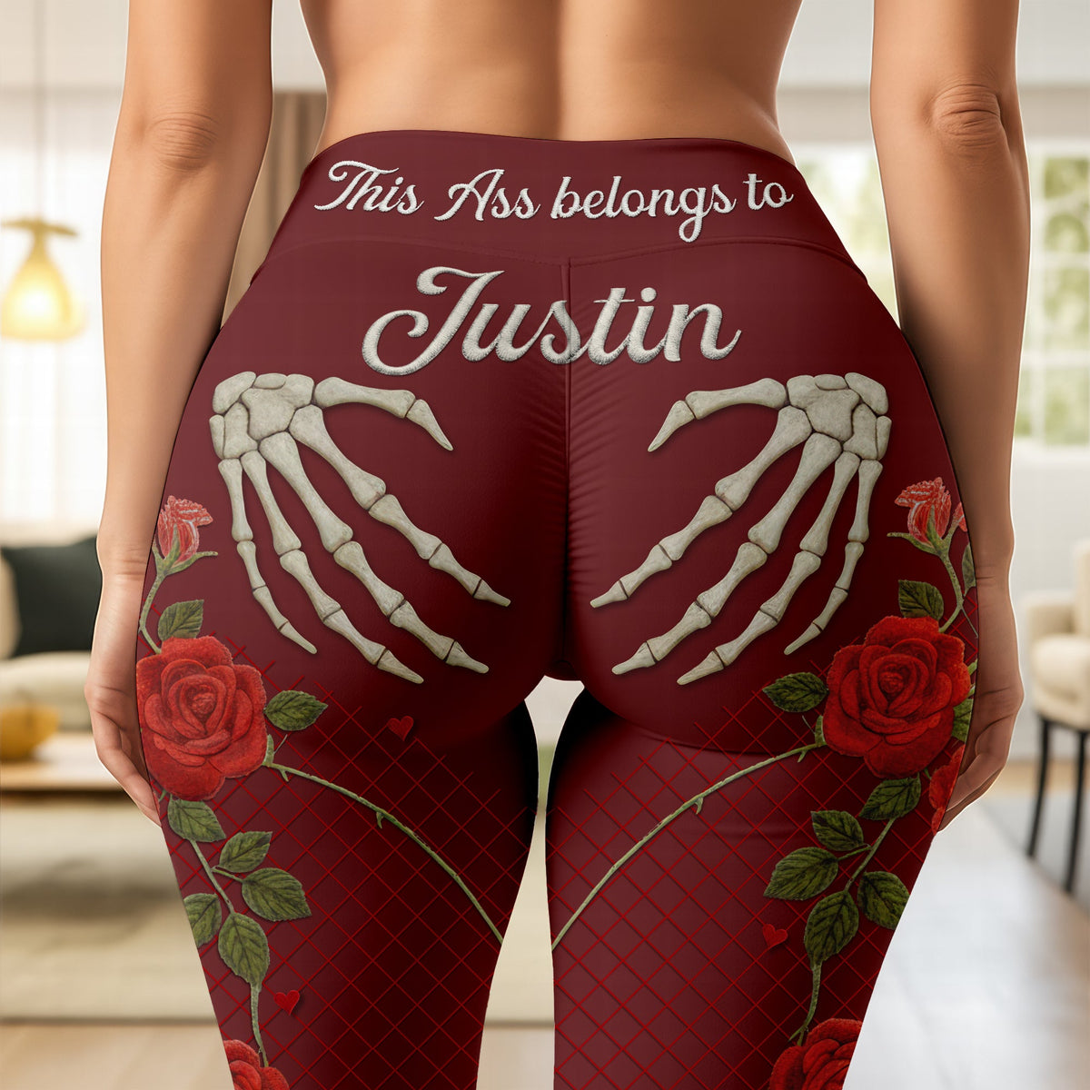 Naughty Skeleton Hands Leggings - Personalized Gifts For Her 04naqn181225-Homacus