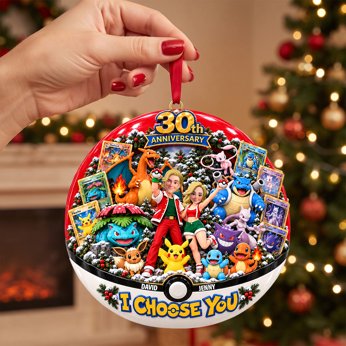 30th Anniversary Adventure Couple Ornament - Personalized Gifts For Couple Christmas Ornament 03OHTN290926-Homacus