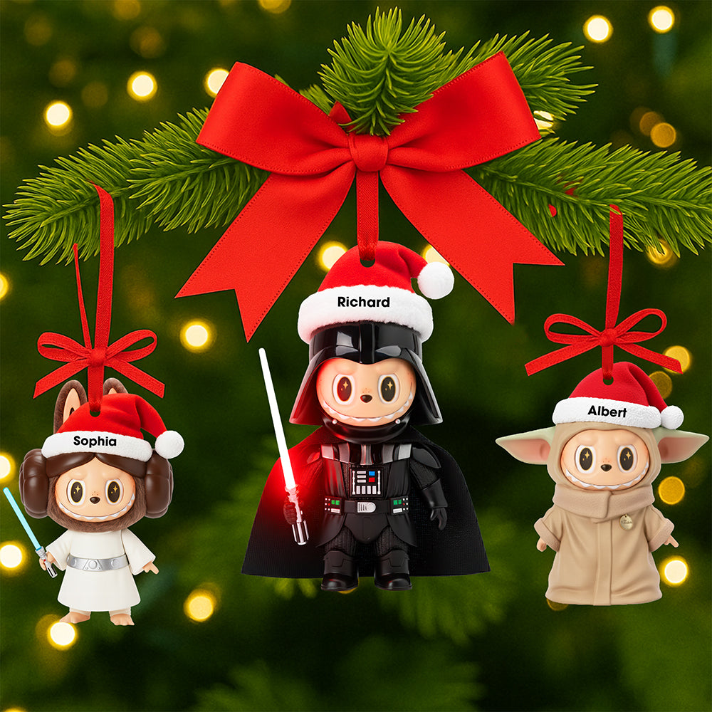 Cute Space Warriors Christmas Ornament - Personalized Gifts For Cosmic Lovers 06ohqn060925-Homacus