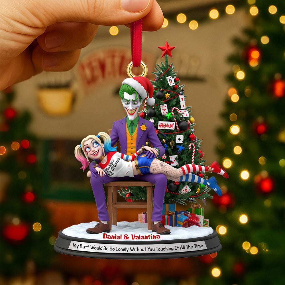 Personalized Gifts For Christmas, Mischievous Couple Acrylic Ornament 03namg090925-Homacus
