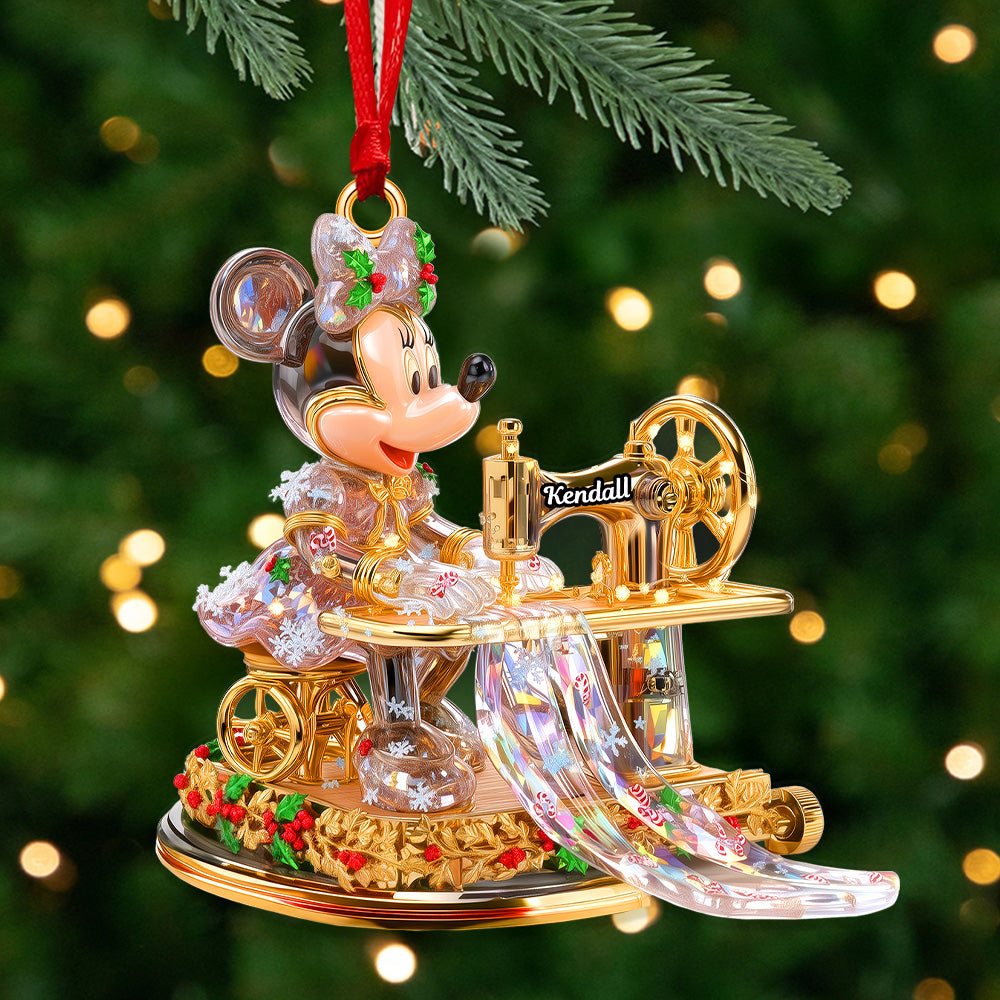 Gemstones Sewing Christmas Ornament Personalized Gifts For Sewing Lovers 02TGMG030925-Homacus