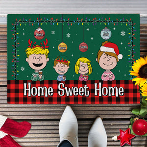 Personalized Christmas Gifts For Family Doormat Home Sweet Home 04xqtn090824hg-Homacus