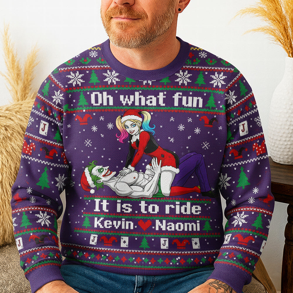 Personalized Christmas Gifts For Couple Ugly Sweater 05kiqn260925-Homacus