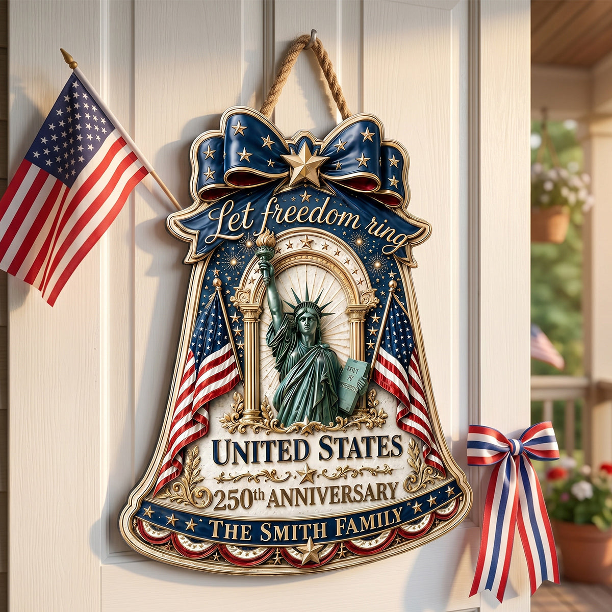 Let Freedom Ring - Celebrated America 250th Anniversary Acrylic Sign - Personalized Gifts For Family 01todh020626-Homacus
