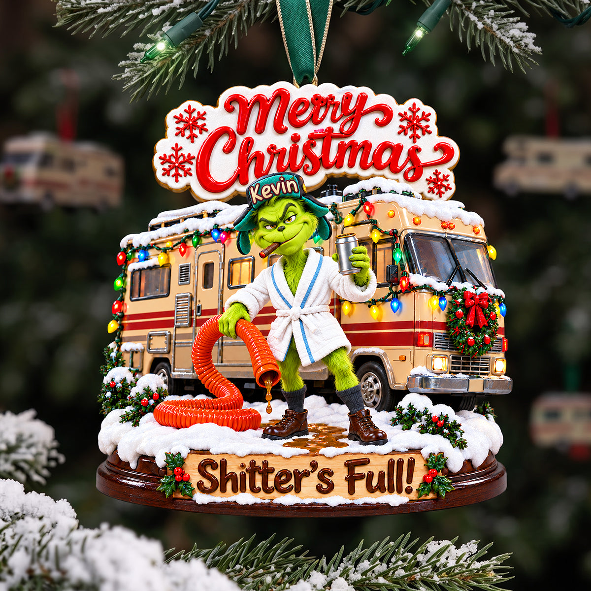 Camping Car Ornament - Personalized Gifts For Comedy Lover Christmas Ornament 04NATA141026-Homacus