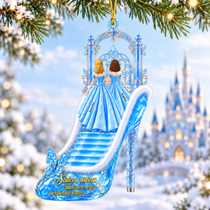 Enchanted Princess Heels Ornament - Personalized Christmas Gift For Sisters 01TTQN081026-Homacus