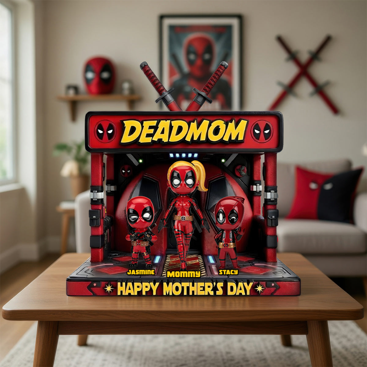Mother’s Day Hero Squad Acrylic Plaque Personalized Gifts For Mom 031OHDH140426-Homacus