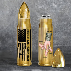 Personalized Gifts For Dad Bullet Tumbler 05hupu140524 American Fist Bump-Homacus