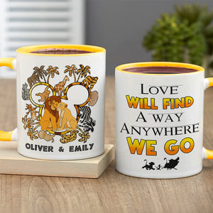 Personalized Gifts For Couple Accent Mug Love Movie 03XQMH090724-Homacus