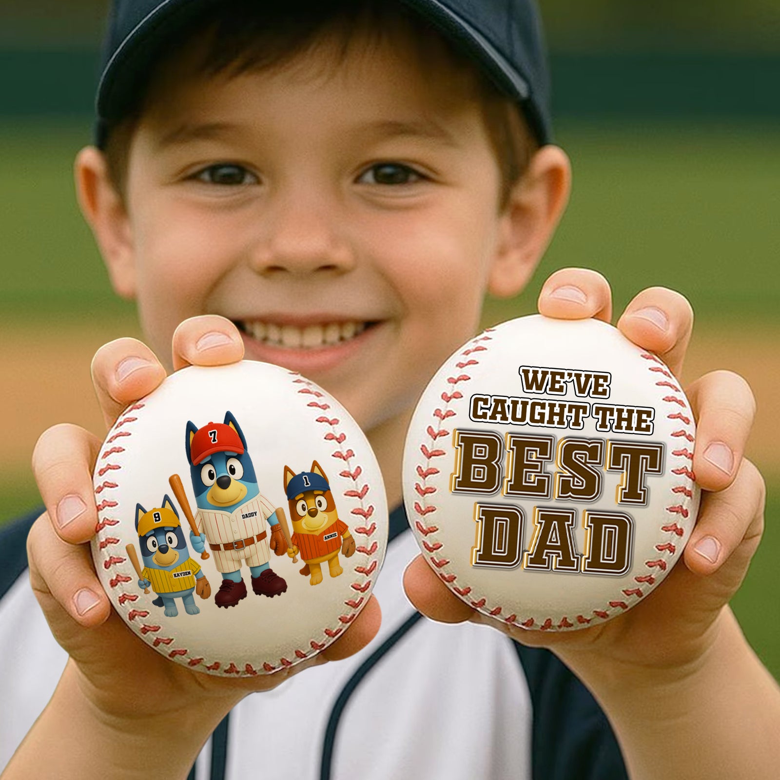 Baseball Dad Baseball - Personalized Gift For Dad 01OHLU090525-Homacus