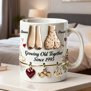 Growing Old Together Couples Coffee Mug - Personalized Gift For Couples 02NALU060126-Homacus